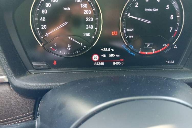 Used BMW X2 2020 sDrive25i Luxury M Sport Package Odometer Close Up