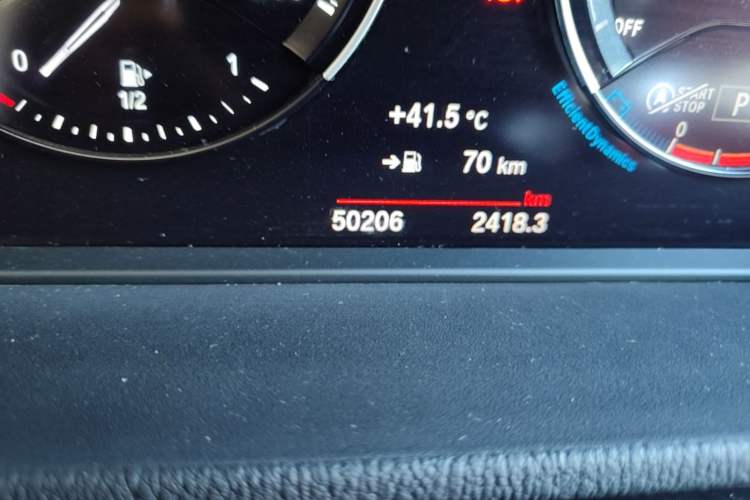 Used BMW X2 2020 sDrive25i Leading Model M Sport Package Odometer Close Up