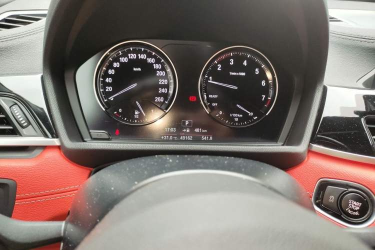 Used BMW X2 2020 sDrive25i Leading Model M Sport Package Odometer Close Up