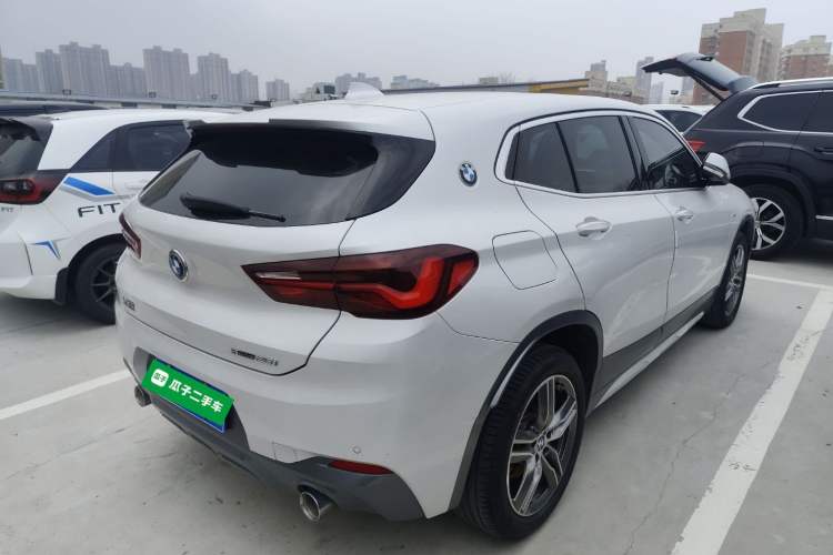 Used BMW X2 2020 sDrive25i Leading Model M Sport Package Rear Right 45 Deg