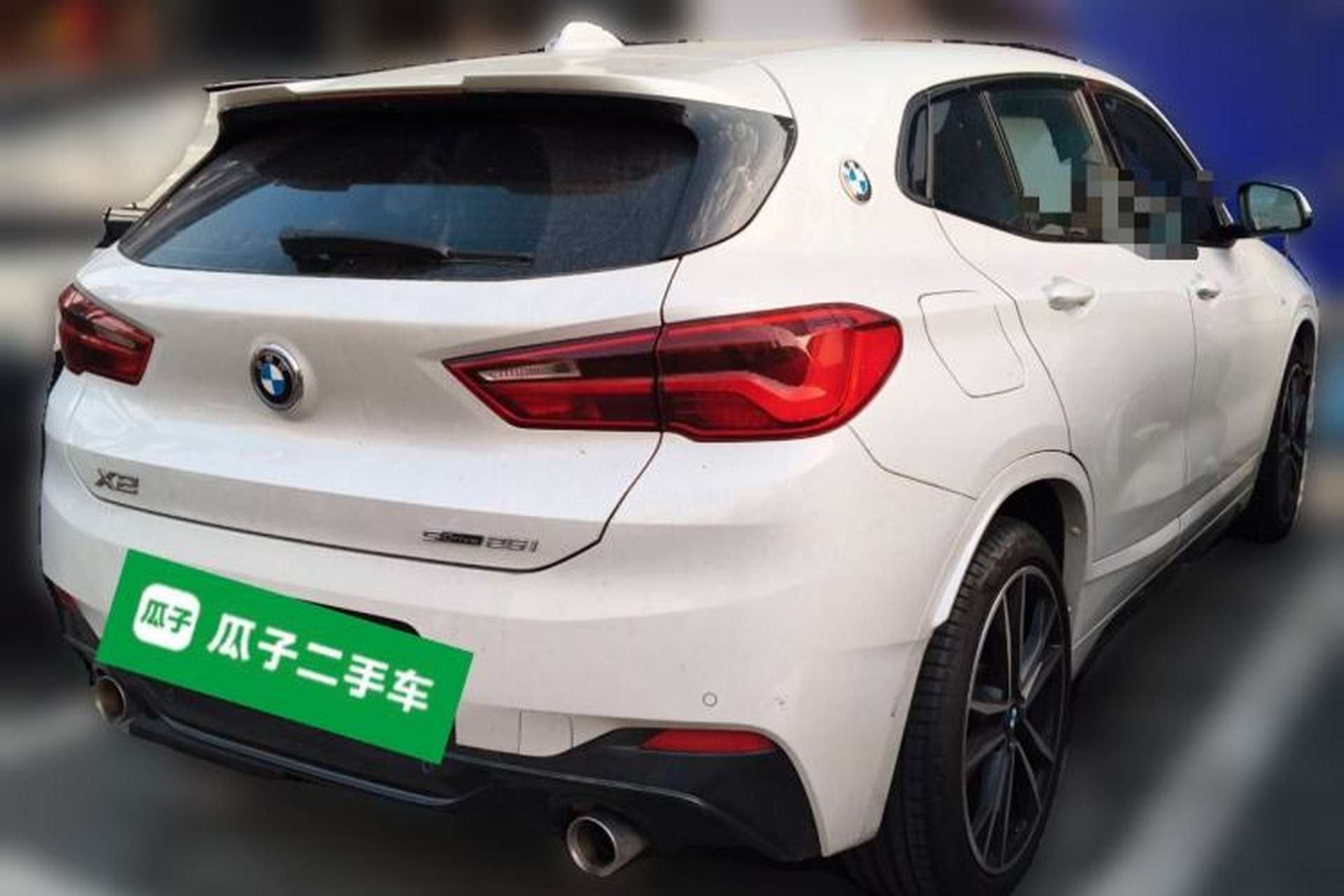 Used BMW X2 2020 sDrive25i Luxury Model with M Sport Package Rear Right 45 Deg