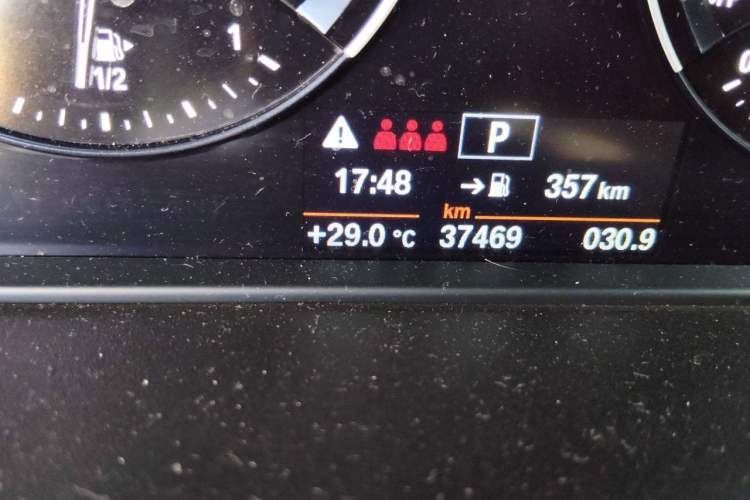 Used BMW X2 2020 sDrive20i M Sport Package Odometer Close Up