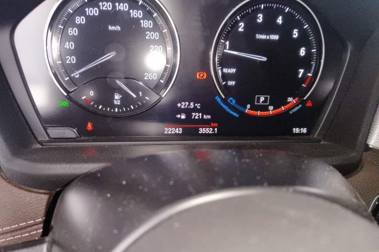 Used BMW X2 2020 xDrive25i M Sport Package Odometer Close Up
