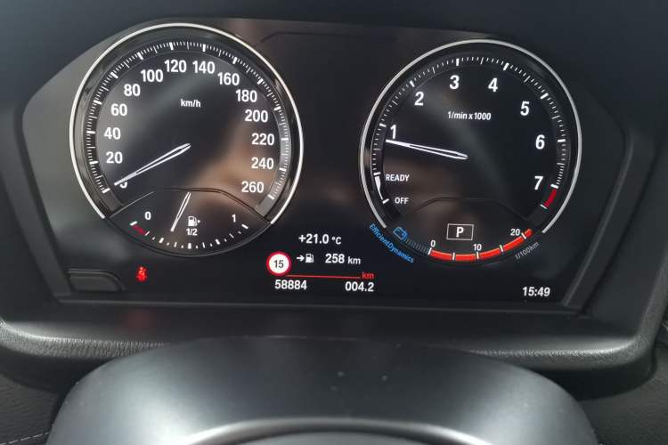 Used BMW X2 2020 sDrive25i Luxury M Sport Package Odometer Close Up