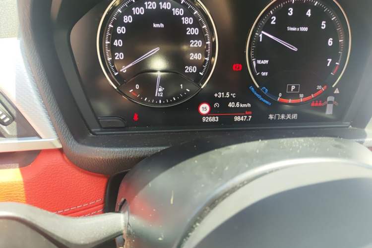Used BMW X2 2020 xDrive25i M Sport Package Odometer Close Up