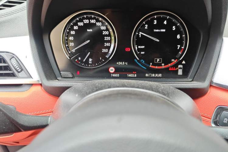 Used BMW X2 2020 sDrive25i Luxury Model with M Sport Package Odometer Close Up