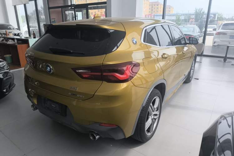 Used BMW X2 2020 sDrive25i Leading Model M Sport Package Rear Right 45 Deg