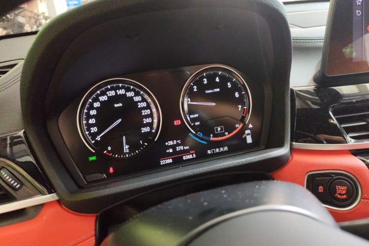 Used BMW X2 2021 sDrive25i Leading Model M Sport Package Odometer Close Up