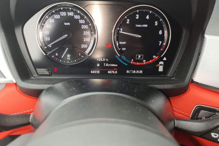 Used BMW X2 2021 sDrive25i Luxury Model with M Sport Package Odometer Close Up