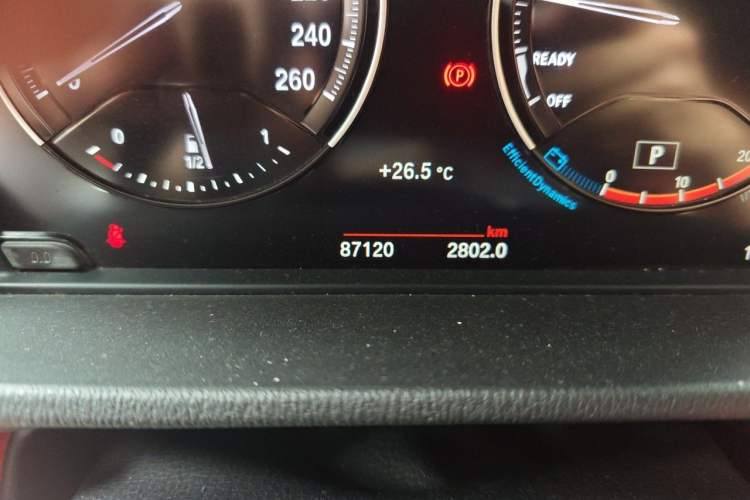 Used BMW X2 2021 sDrive25i Luxury Model with M Sport Package Odometer Close Up