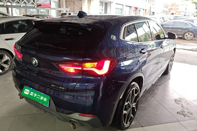 Used BMW X2 2021 sDrive25i Luxury M Sport Package Rear Right 45 Deg