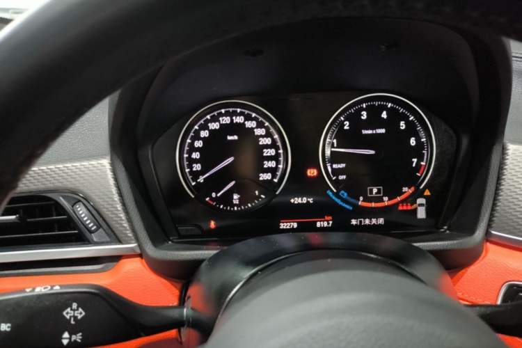 Used BMW X2 2021 sDrive25i Luxury M Sport Package Odometer Close Up