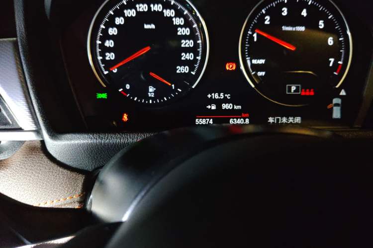 Used BMW X2 2021 Updated xDrive25i Midnight Edition Odometer Close Up
