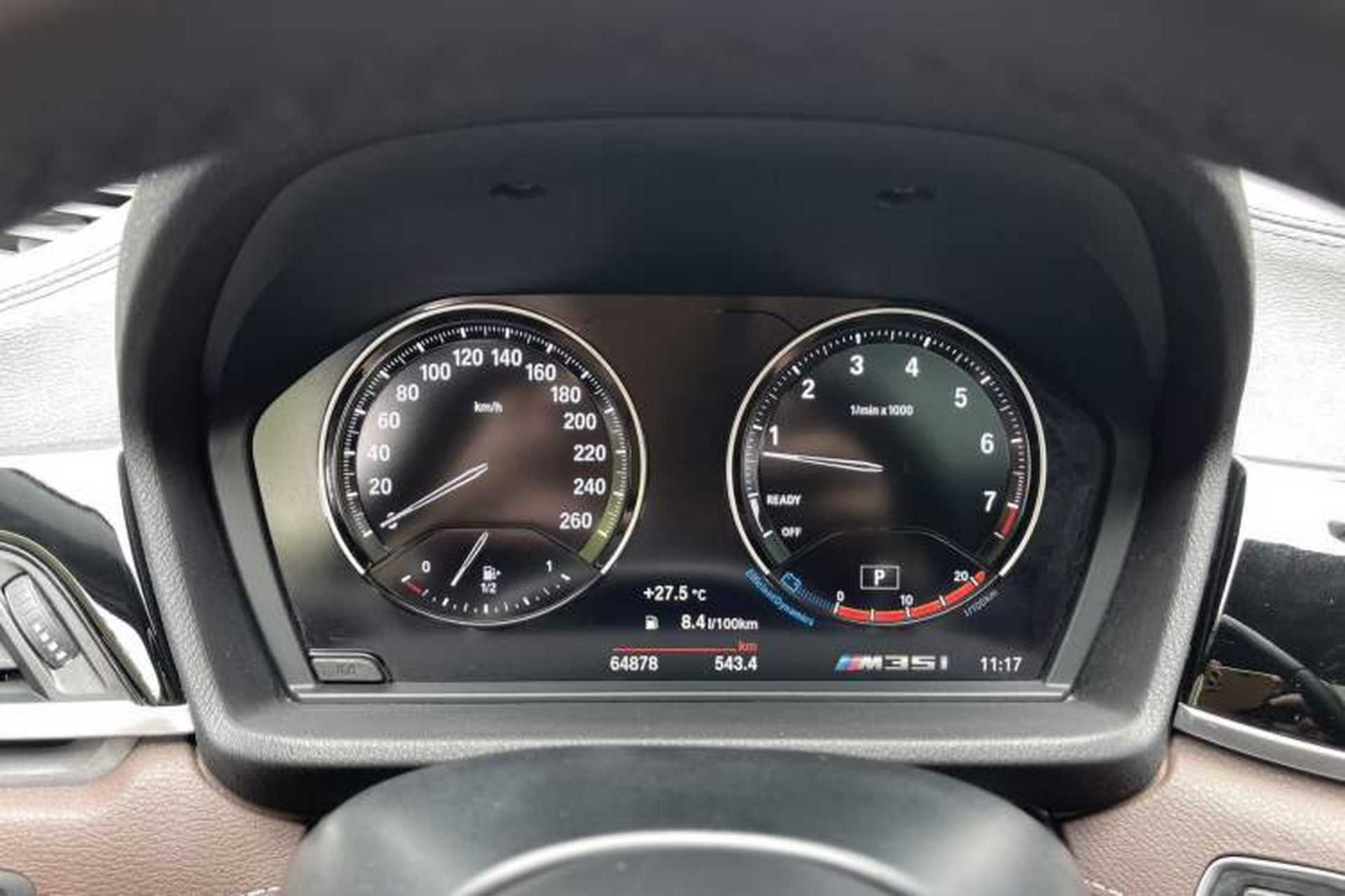 Used BMW X2 2021 sDrive25i Leading Model M Sport Package Odometer Close Up