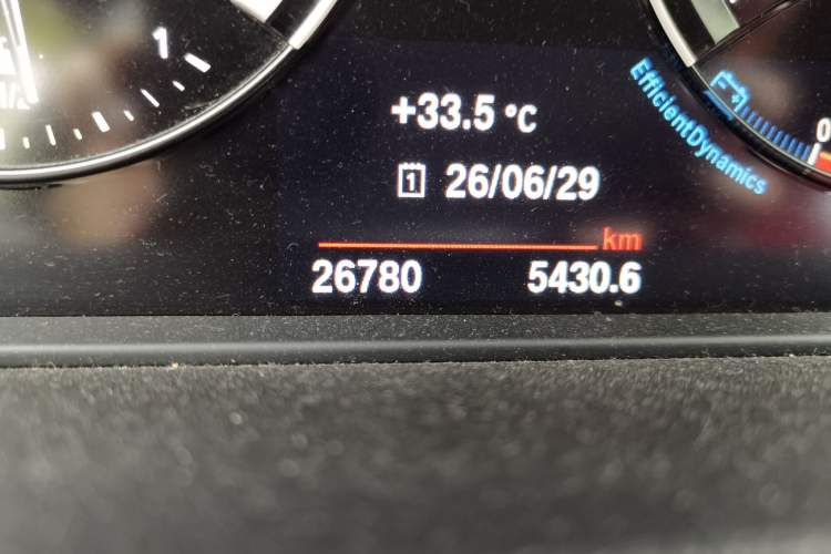 Used BMW X2 2021 sDrive25i M Sport Package Odometer Close Up