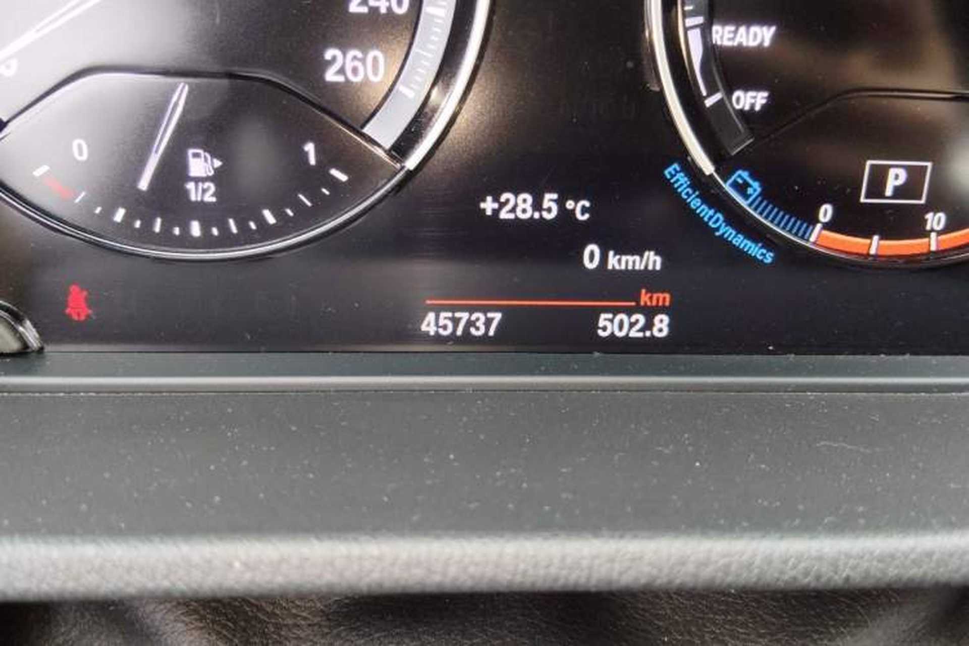 Used BMW X2 2021 sDrive25i Luxury Model with M Sport Package Odometer Close Up
