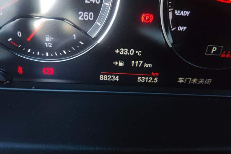 Used BMW X2 2021 Restyled sDrive25i M Sport Package Odometer Close Up