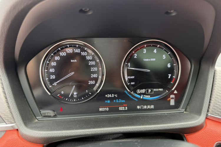 Used BMW X2 2021 xDrive25i M Sport Package Odometer Close Up