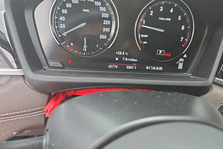 Used BMW X2 2021 Restyled sDrive25i M Sport Package Odometer Close Up