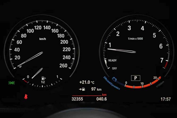 Used BMW X2 2021 sDrive25i Leading Model M Sport Package Odometer Close Up