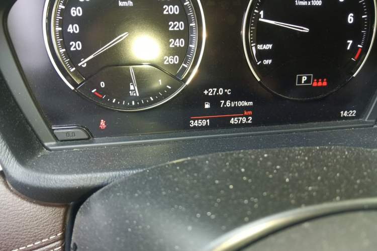 Used BMW X2 2021 sDrive25i M Sport Package Odometer Close Up