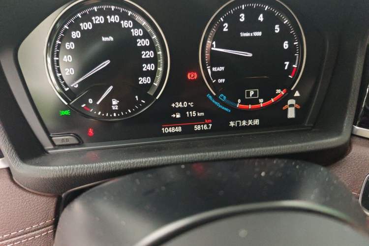 Used BMW X2 2021 Restyled sDrive25i M Sport Package Odometer Close Up