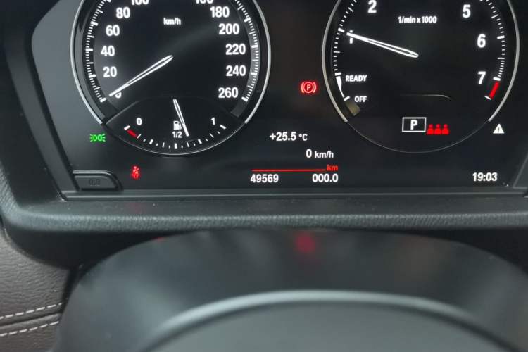 Used BMW X2 2021 sDrive25i M Sport Package Odometer Close Up
