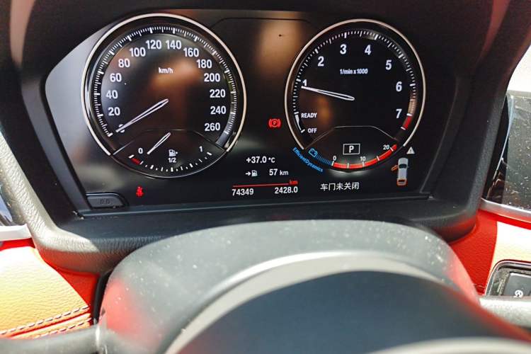 Used BMW X2 2021 sDrive25i Leading Model M Sport Package Odometer Close Up
