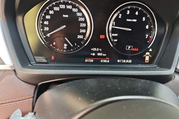 Used BMW X2 2021 sDrive25i Leading Model M Sport Package Odometer Close Up