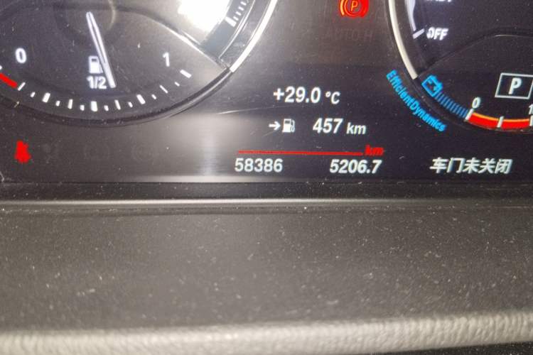 Used BMW X2 2021 Updated xDrive25i Midnight Edition Odometer Close Up