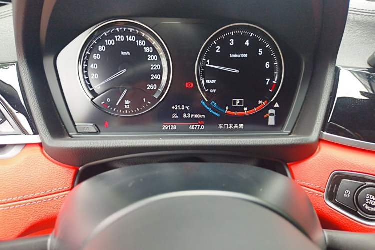 Used BMW X2 2021 sDrive25i Leading Model M Sport Package Odometer Close Up