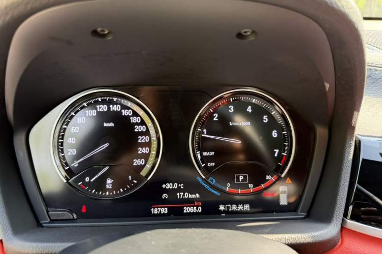 Used BMW X2 2021 sDrive25i Leading Model M Sport Package Odometer Close Up