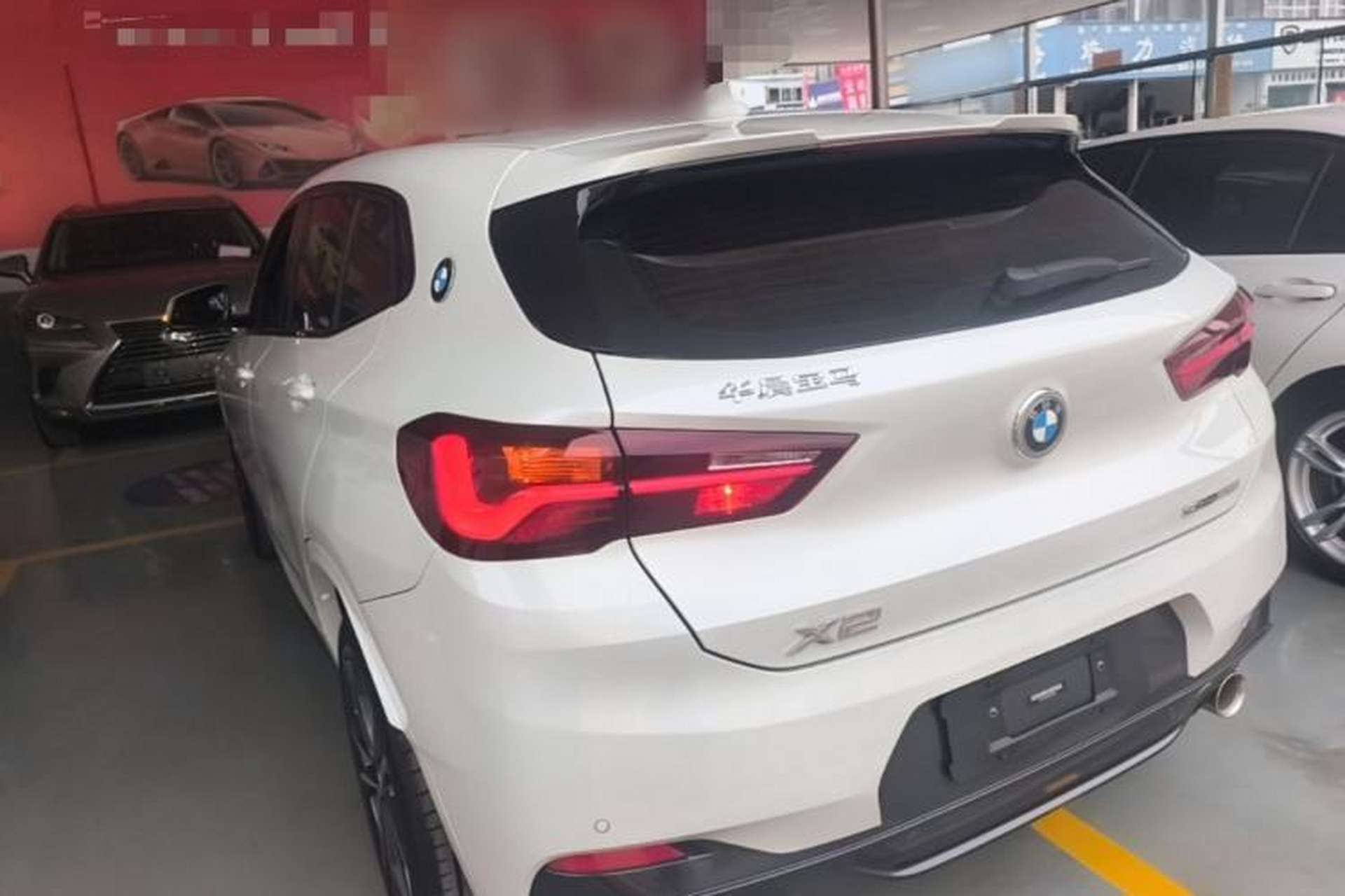 Used BMW X2 2021 sDrive25i Luxury Model with M Sport Package Rear Left 45 Deg