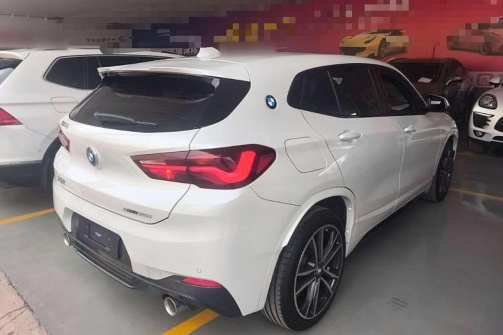 Used BMW X2 2021 sDrive25i Luxury Model with M Sport Package Rear Right 45 Deg