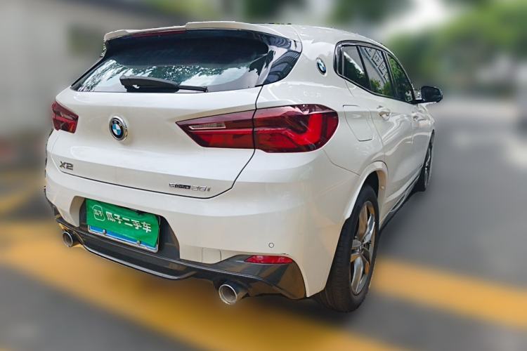 Used BMW X2 2021 sDrive25i Leading Model M Sport Package Rear Right 45 Deg