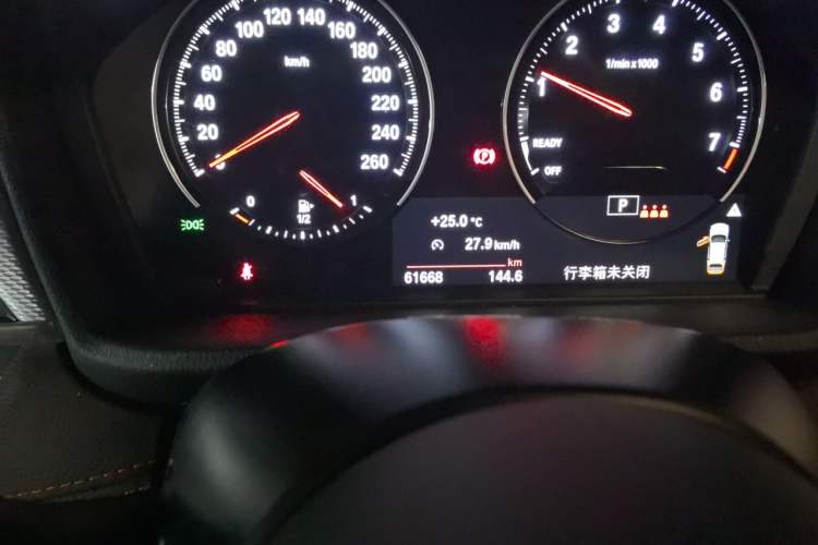 Used BMW X2 2021 sDrive25i Midnight Edition Odometer Close Up