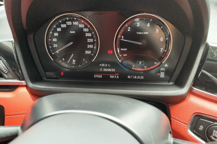 Used BMW X2 2022 sDrive25i M Sport Package Odometer Close Up