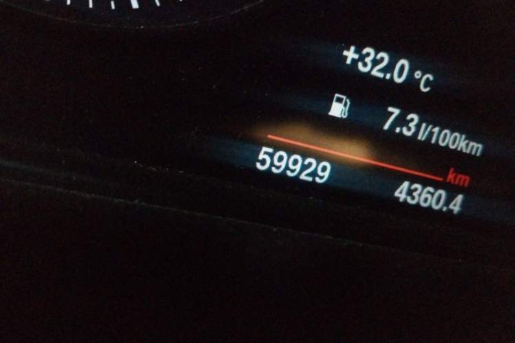 Used BMW X2 2022 sDrive25i M Sport Package Odometer Close Up
