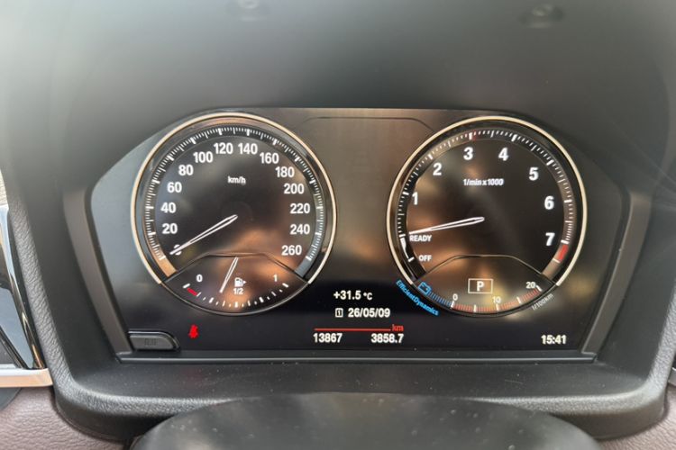 Used BMW X2 2023 sDrive25i M Sport Night Edition Odometer Close Up