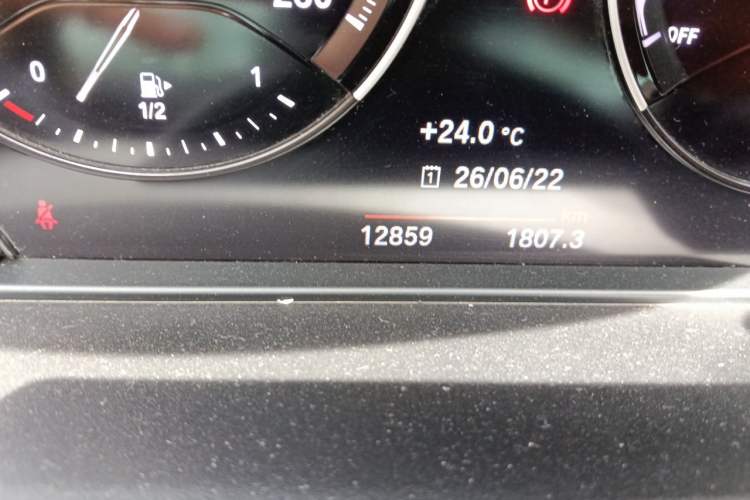 Used BMW X2 2023 sDrive25i M Sport Package Odometer Close Up