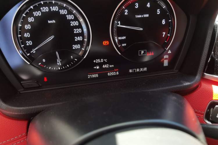 Used BMW X2 2023 sDrive25i M Sport Night Edition Odometer Close Up