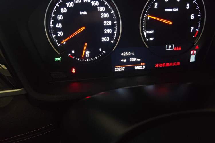 Used BMW X2 2023 sDrive25i M Sport Night Edition Odometer Close Up