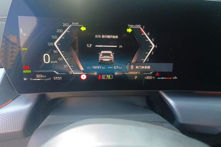 Used BMW X2 2024 xDrive25i M Sport Night Edition package Odometer Close Up