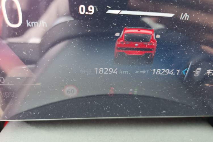 Used BMW X2 2024 sDrive25i M Sport Package Odometer Close Up