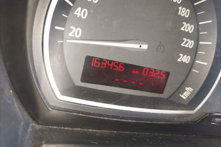 Used BMW X3  Odometer Close Up