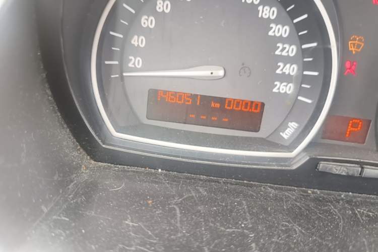 Used BMW X3 2008 xDrive25i Luxury Model Odometer Close Up