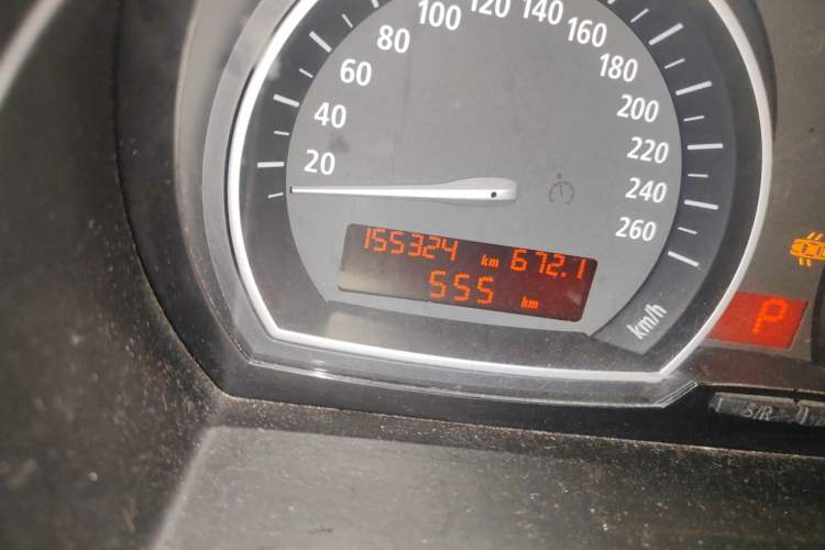 Used BMW X3 2008 xDrive25i Luxury Model Odometer Close Up