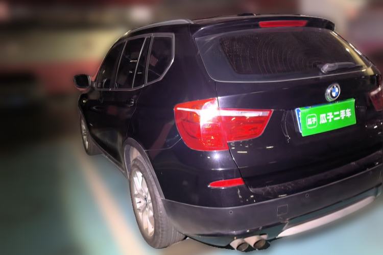 Used BMW X3 2011 xDrive28i Luxury Model Rear Left 45 Deg
