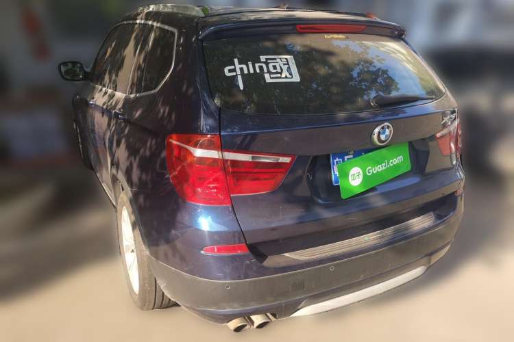 Used BMW X3 2011 xDrive28i Luxury Model Rear Left 45 Deg
