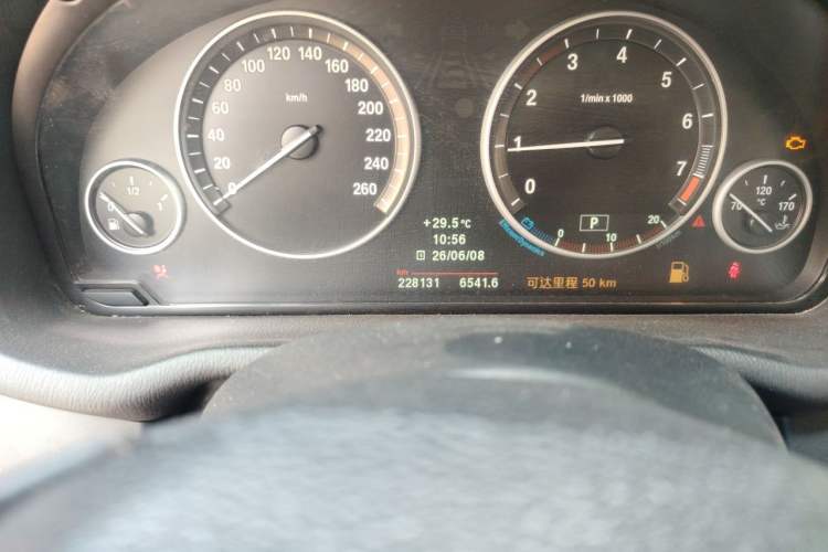 Used BMW X3 2011 xDrive28i Luxury Model Odometer Close Up